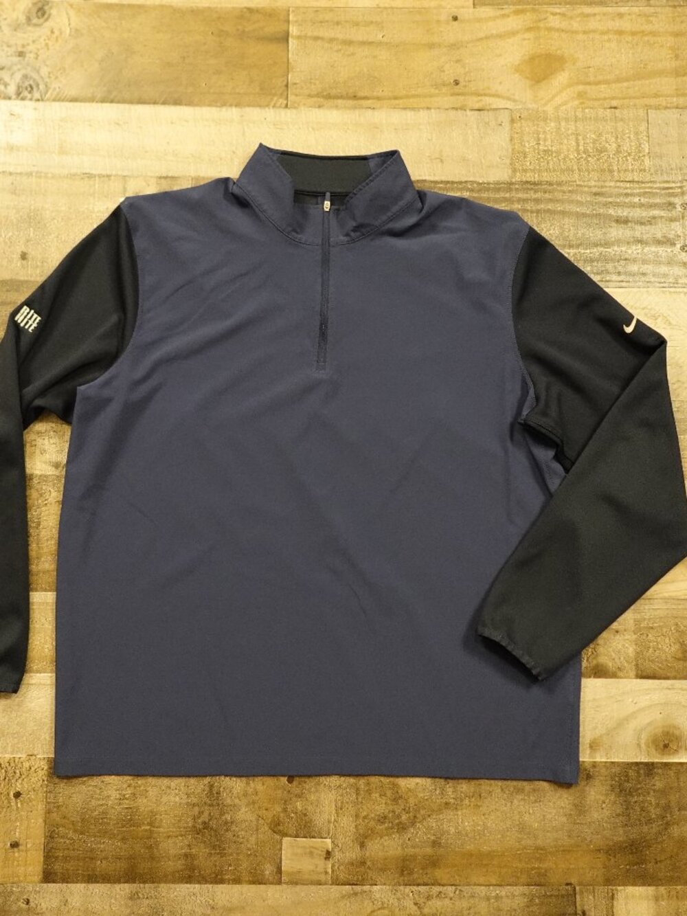 Nike Golf Dri-FIT 1/4 Zip Pullover Men’s XL Navy Black Athletic Golf Layer
